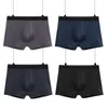 Underpants 4 Pcs Cotton Male Panties Underwear Boxers Breathable Man Boxer Solid Comfortable Shorts Sexy Lingerie 4XL Size