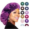 Wig Caps Factory Direct verkopen plus size elastische dubbele laag satijnen Shee Cap Europe en de Verenigde Staten Wash Wide Side Hair Prote DHBPZ