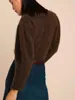 ワークドレス2023冬の女性vネックウールブレンドシングルブレストシンプルなニットカーディガンコートまたはレディファッションオールマッチミニスカート