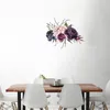 Wall Stickers Three Ratels QC81 Flower Sticker Watercolor Art Painting Bedroom Decoration Wardrobe For Bathroom