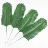 Decorative Flowers 10/20Pcs Tropical Artificial Plants Palm Leaves Scattered Tail Faux Imitation Ferns Plant Leaf Home Party Wedding Decor