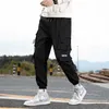 Herenbroek streetwear casual joggingbroek mannen zakken laadbroek Japanse heren harem joggers mode hiphop vrouwen joggingbroek broek z0306