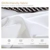 寝具セットの寝具セットノルディック寝具セットフラットシート付き高級羽毛布団4ピースの固体白いベッドカバークイーンキングサイズグレーABサイドベッドセット230308