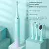 Toothbrush Seago Sonic Electric Toothbrush 5 Modes Waterproof Fasth Head Adult Brush USB Charging Couple Gift Unique Colorful Design 230308