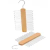 50 Pcs/Lot 20 Bar Cravate En Bois Cintre-Écharpes Placard En Bois Titulaire Organisateur Ceinture Rack Organisateur Cintres