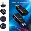 Quick adapter High Quality USB Wall Charger Real 5V 2A AC Travel Home Adapter US EU Plug For Universal Smartphone Android Phone For Samsung S8 S10 NOTE 20