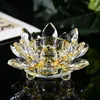 Candle Holders 7colors Crystal Glass Lotus Flower Wedding Columns Candelabra Centerpieces Holder Home Decor Bowl Candlestick