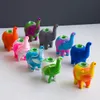 Elephant Silicone Hookah Hand Pipes with Glass Bowl Rig Silicon Smoking Pipe Bongs Oil Dab Rigs