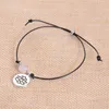 Charm Bracelets Arrival Cute Romantic Natural Stone Leather Stainless Steel Bracelet For Women Friendship Mother's Day Gift