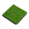 장식용 꽃 시뮬레이션 인공 잔디 정사각형 배수 바닥 매트 잔디 깔개 야외 바닥 안뜰 정원 액세서리를위한 현실적인 현실