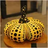 Plush Dolls Wave Point Pumpkin Toy Yayoi Kusama The Same Throw Pillow Halloween Decor Doll Baby Kids Toys Home Sofa 220531 Drop Deli Dhjqe