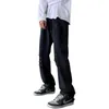 Mäns jeans vita blå svart rippade jeans män mode casual jeans män streetwear hiphop löst hål denim byxor mens byxor z0301