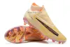 Scarpe da calcio per bambini da uomo Phantom GX Elite United DF FG Blaze Edizione limitata Baltic Blue Pink Anti-Clog Pack Fusion Volt FG Guava Ice Nero Tacchetti da calcio