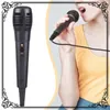 Microfones microfone com fio preto dinâmico indirecional para cantar