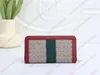 디자이너 Ophidia Long Wallet Clutch Bags 손 긴 지갑 카드 소지자 여성 PU 가죽 g 컬렉션 동전 지갑 고급 남성 유니스석 신용 카드 소지자