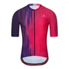 Giacche da corsa Miloto Uomo Manica corta Maglia da ciclismo MTB Bici da strada Resistente ai raggi UV Asciugatura rapida Traspirante Abbigliamento sportivo Abbigliamento elastico