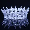 Jóias de cabelo de casamento Rainha de cristal rei Tiaras e coroas diadema de noiva para o chapurient de mulheres acessórios de cabeça de mulheres 230307