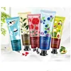 Other Skin Care Tools 5Pcs/Lot Images Hand Cream Plant Extract Fragrance Moisturizing Nourishing Suit Antichap Dhs Wrinkle 30G Bioao Dhtpl