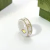 Bandringe 8 Stil Keramik Twist Planet Ring für Herren Damen Planet Ringe Modedesigner Extravagante Markenbuchstaben Ring Schmuck Frauen Männer Hochzeit