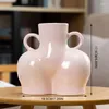 Vases Nordic Human Body Ceramics Vase Home Decoration Accessories Living Room Desktop Flower Arrangement Container Dried