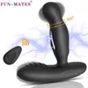 Anal Toys 360 Degree Prostate Massager Electric Shock Pulse Butt Plug Vibrator Sex For Man Buttplug Adult Sexshop 230307