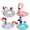 Summer Water Party Flamingo flutua fofo Baby Glitter Seats Inflable Ring Kids Pool Float Pool piscina UNIRAR