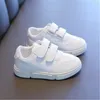 Athletic Shoes Kids Flat Sneakers Boys Girls Trainers Children Leather Solid White School Student Children's