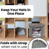 Food Savers Storage Containers Hat Box Large Capacity Foldable Dust Proof Bag with Visible Window for Man Women Travel Home Dorm 6 1 230307