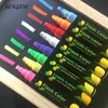 Höjare Erasable Candy Color Liquid Chalk Highlighter Fluorescerande Marker Pen LED Whiteboard Graffiti för målning Graffiti Office Supply J230302