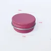 Bouteilles de stockage 5 pièces 10g rose aluminium rond lèvre étain pot conteneurs avec bouchon à vis pour pommades cosmétiques bougies