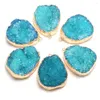 Charms Natural Stone Pendant Irregular ShapeD Blue Agate Crystal Cluster For Jewelry Making DIY Bracelet Necklace Accessories