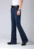 Мужские джинсы Мужские брюки для джинсов с высокой талией Длинные джинсы с длинными вспышками для мужчин Bootcut Blue Jeans Hommes Bell Bottom Jeans Men 230308