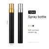 100 pc's/lot 10 ml parfumfles Golden Silver Black Fles Verstuiver Spray -flessen