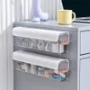 Food Savers Storage Containers 6 grid wall mounted transparent underwear storage box sock wardrobe seasoning data cable s bedroom 230307