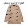 balencgs Designers Sweaters Brand Thickened Double Layer Printed Letter Knitted Street Coat 9d2k 8MYE TUO3