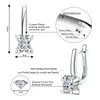 스터드 iogou 귀걸이 트렌드 수정 된 허기 귀걸이 100% 925 스털링 실버 후프 여자 오리지널 보석 230307
