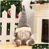 Christmas Decorations Us Stock Buffalo Dolls Figurines Handmade Gnome Faceless Plush Toys Gifts Ornaments Kids Xmas Decoration 2005 Dh9Cd