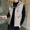 Herrtankstoppar Autumn Winter Casual Vest Men jackor tjocka västar man ärmlös rockar manlig varm bomullsskadad väst