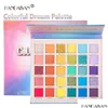 Eye Shadow Handaiyan 30 Colors Eyeshadow Pallete Shimmer Matellic Neon Makeup Palette Glitter Matte Shades Nude Blendable Pigment Po Dhd90