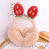 Berets Cartoon Plush أذن أذن شتاء دافئة دافئة للنساء فطائر دافئ عيد الميلاد هدايا الفتيات غلاف فا o6a6berets