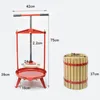 Juicers FP-18L Manual Apple Press 18 L Commercial Fruit Juicer Round T Form Handle Vin Juice Rest Separation Maker 1pcs