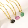 Charms Fashion Seashell Necklace Shell Gold 60CM Figro Chain Pendants Jewelry Bohemian Female Gift