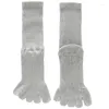 Skarpetki dla kobiet środkowe rurkę Five Finger Yoga Botton Pilates Non Slip Long Calf Sports Fitness Fitness Podzielone palce