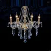Kroonluchters vintage kroonluchter huisverlichting moderne kamers kristallen decoratie luxe kaarsen hangers woonkamer binnenlamp