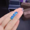 Anelli a grappolo Anello da donna bellissimo Anello con opale blu in argento sterling 925 con pietra preziosa naturale Regalo di fidanzamento per l'eternità