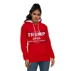 Herrtröjor digitala tryck hoodie unisex sportkläder lös casual jacka 2023 USA: s presidentkampanj 3D hiphop hooded topp