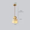 Hanglampen imitatie marmeren lamp Home Decor eettafel hangend gouden luxe el bed kroonluchter