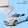 Diecast Model 1 32 Aston Martin One-77 Alloy Sports Car Model Diecast Metal Toy Vehicles Car Model Simulation Sound Light Collection Kids Gift 230308