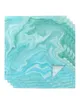 Table Napkin Teal Green Marble Texture 4/6/8pcs Napkins Restaurant Dinner Wedding Banquet Decor Cloth Supplies Party Decoration