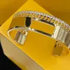 Bracelet à trois couches avec arrangement de diamants, chaîne en corde, bijoux à main rectangulaires creux